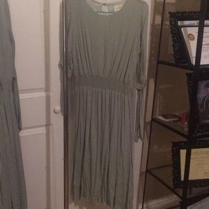Light Olive Green Dress